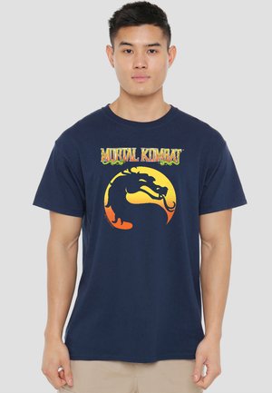 Cotton Soul, MORTAL KOMBAT KLASSIC/LOGO - Print T-shirt - dark blue