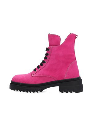 Kotníkové boty na platformě - pink