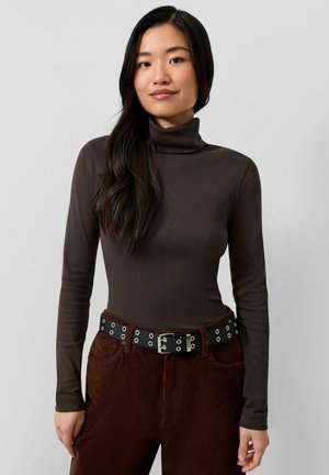 QS, T-SHIRT - Jumper - dunkelbraun