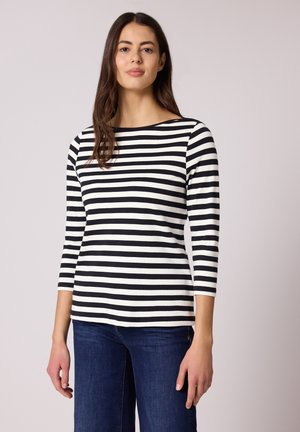 GESTREIFTES  - T-shirt à manches longues - schwarz