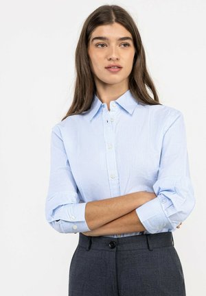 El Ganso, CAMISA VESTIR RAYA HAIRLINE - Blusa - celeste