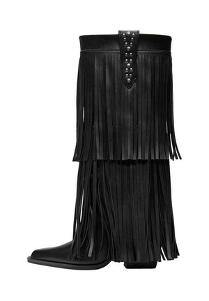 Cizme cu toc - black