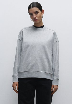 TRUE BLANKS - CONTEMPORARY OVERSIZED - Sweatshirt - melange grey