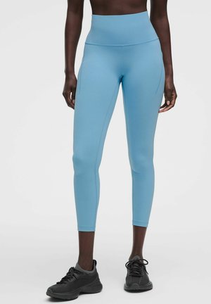 lululemon WUNDER TRAIN HIGH-RISE POCKETS 63CM - Tights - dreamy blue