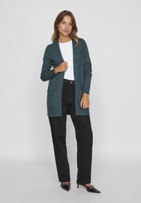 VILA VIRIL OPEN NOOS - Cardigan - ponderosa pine/dark melange