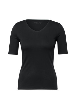 V-NECK - T-shirt basic - schwarz