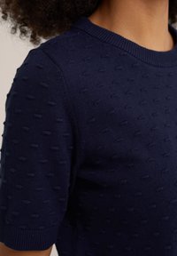 WE Fashion Stickad tröja - dark blue