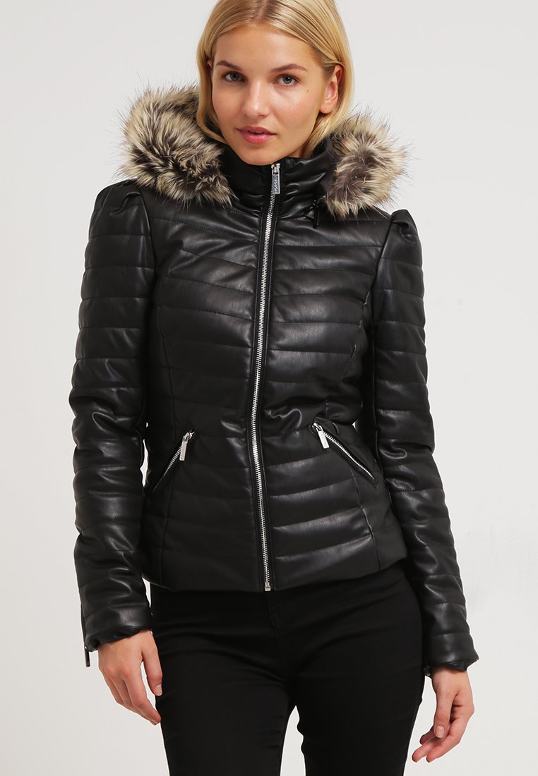 doudoune morgan simili cuir