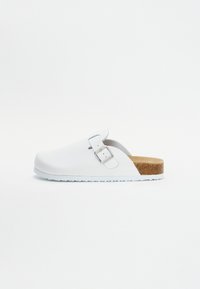 LEATHER UNISEX - Slippers - white