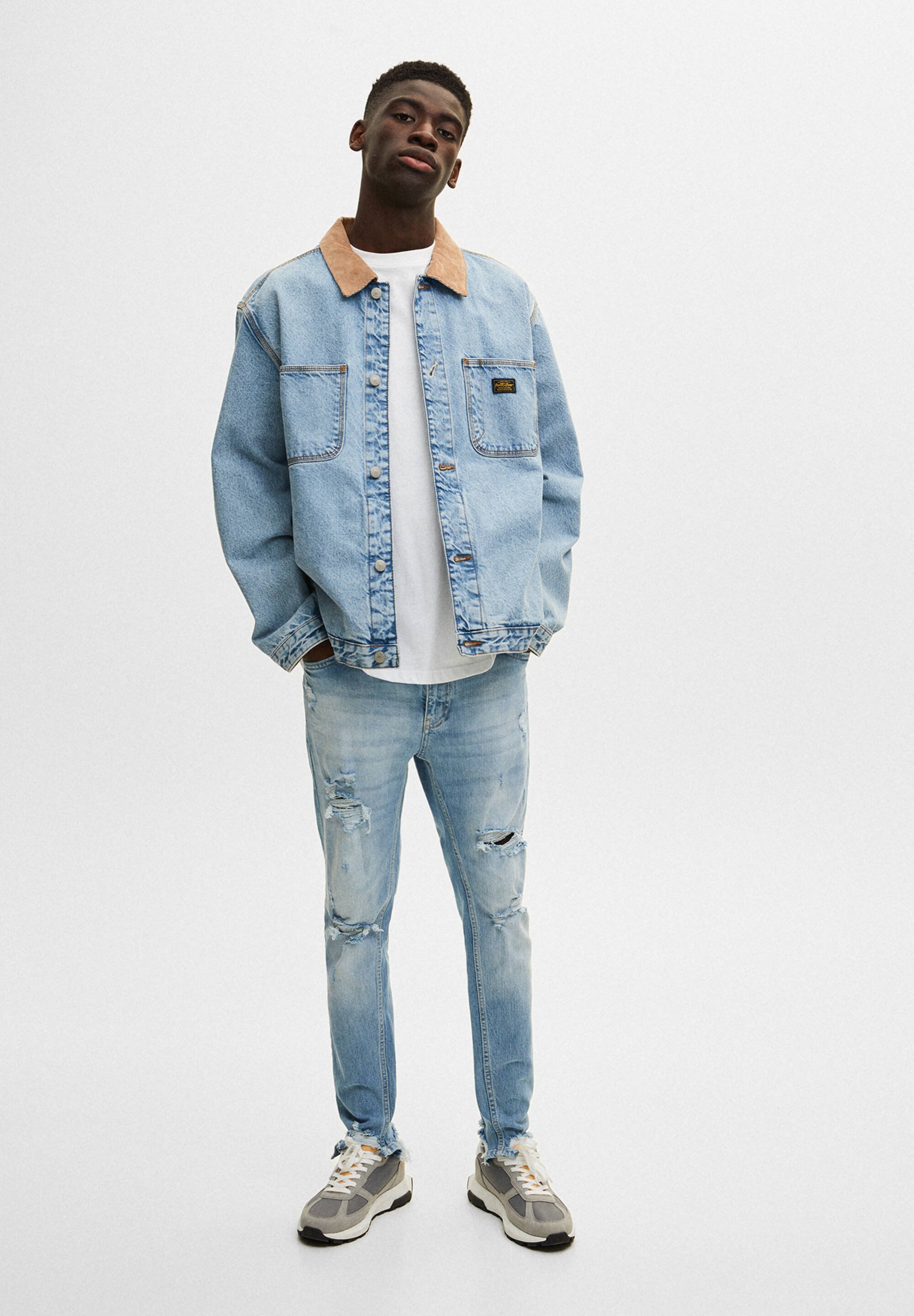 pull and bear denim shirt