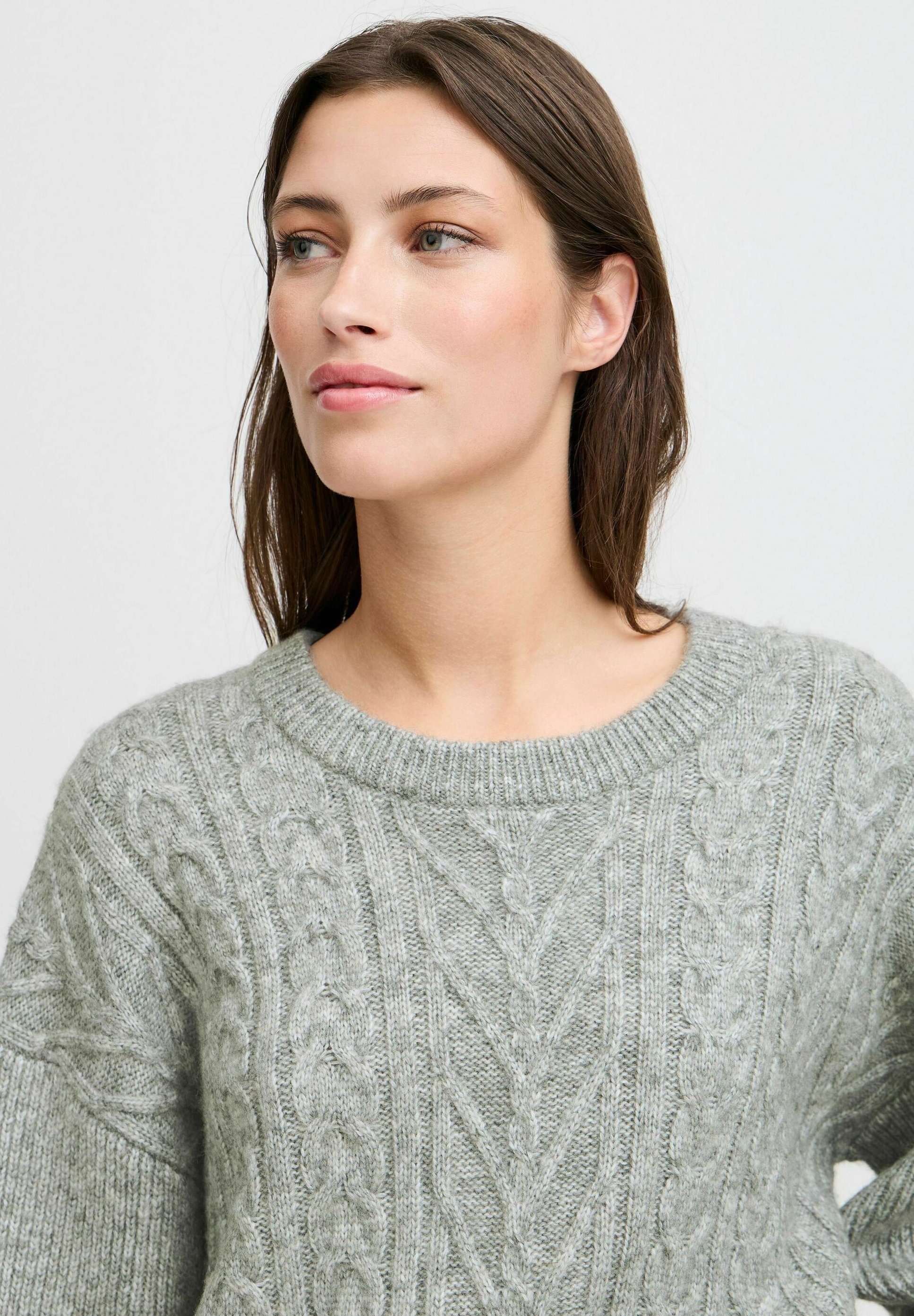 売れ筋商品|||ビーヤング ニット&セーター レディース アウター BYNELLO ONECK - Jumper - mid grey melange ハイネックアウトリンキングニット ニット レディース[品番