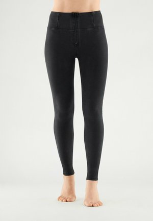 Freddy PUSH UP WR UP VITA ALTA - Jeans Skinny Fit - jeans nero cuciture in tono
