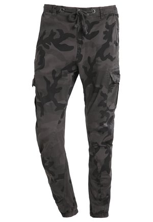Urban Classics CAMO JOGGING  - Cargo trousers - grey camo