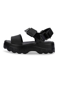 Melissa - KICK OFF  - Plateausandaler - black Miniaturebillede 1