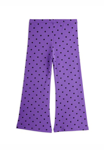 Mini Rodini POLKA DOT FLARED TROUSERS UNISEX - Treniņtērpa apakšdaļas - purple