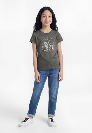 Icepeak KINSTON UNISEX - Camiseta estampada - lead grey