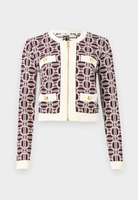 Cardigan - rouge noir/burro