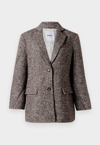 MARTHA HEAVY SLUB - Blazer - chocolate plum