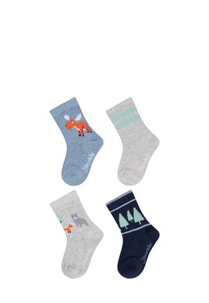 4ER-PACK - Socks - dunkelblau meliert