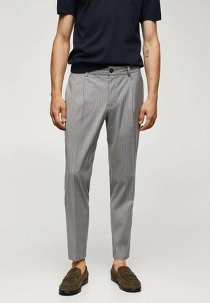 Pantalones chinos - mottled light grey