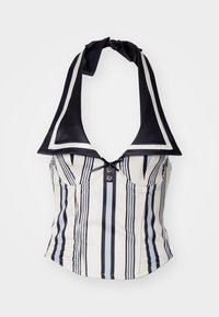 GIRLFRIEND SAILOR COLLAR CORSET - Bluse - blue