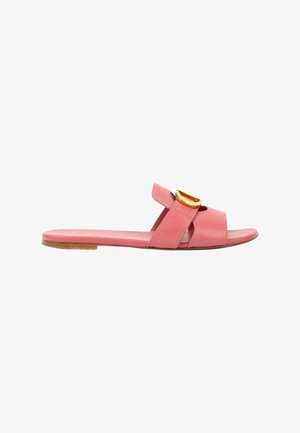DIOR, 30 MONTAIGNE LEATHER MULES PINK - Mules - pink