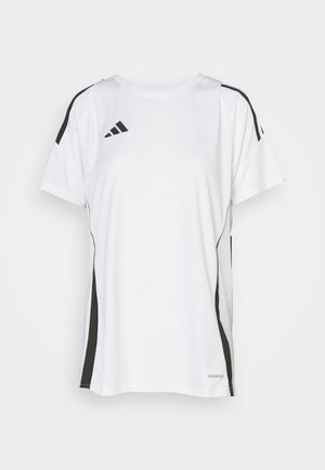 adidas Performance TIRO24 - Sport T-shirt - white/black