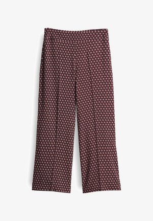 OPUS HIGH RISE CROPPED WIDE FIT - Pantaloni - cassis