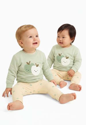 Name it, NBNFOAPPI UNISEX SET - Sweatshirt - pale aqua/almond milk