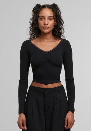 Urban Classics SHORT - Top s dlhým rukávom - black