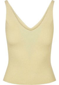 LADIES RIB KNIT TOP - Top - softyellow