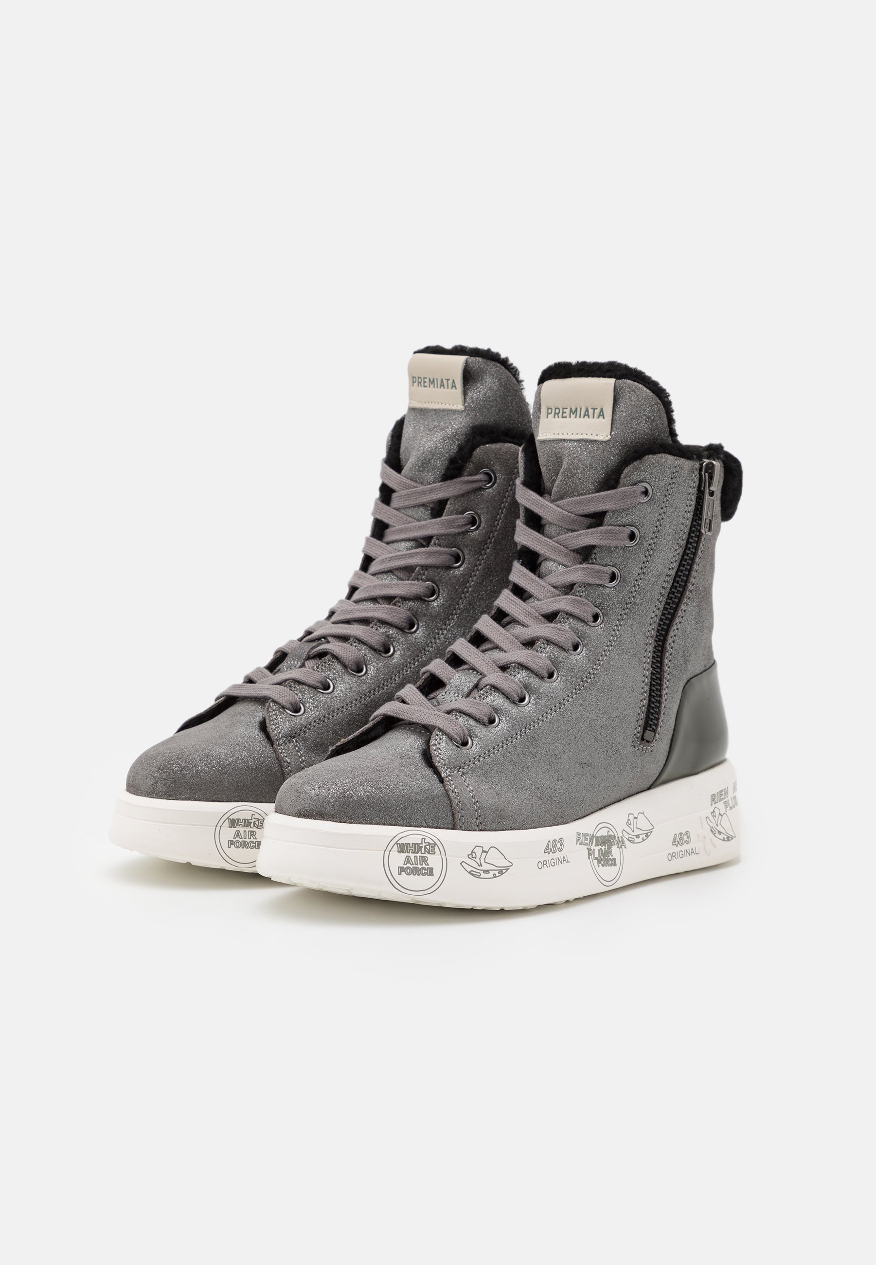 Premiata EDITH - Sneakers alte - grey/grigio - Zalando
