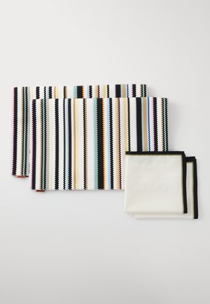 Missoni SHANGAI NASTRI PLACEMATS 52X38 NAPKINS 35X35 SET - Tischset - black multicolor