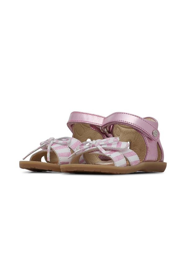 NARGES – Lauflernschuh – weiß rosa
