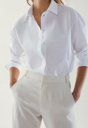 Button-down blouse - white