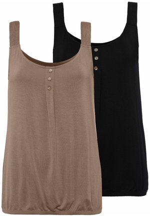 2 PACK - Toppi - taupe+schwarz