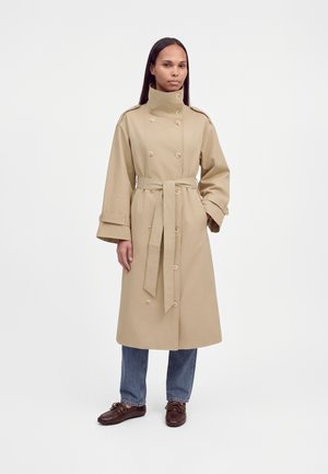 Gina Tricot Petite, PETITE HIGH NECK COAT - Шлифер - beige