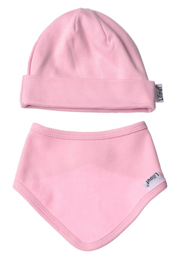 2ER-SET Mütze und  - Schal - rosa
