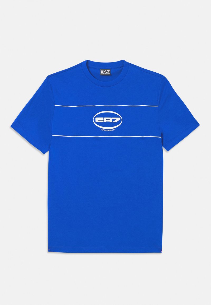 EA7 Emporio Armani T-shirt print blauw
