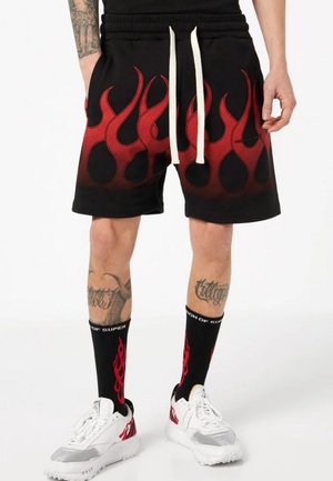 FIAMME - Pantaloni sportivi - nero/rosso