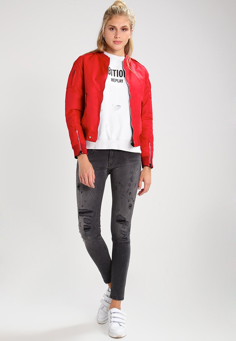 replay reversible bomber jacket