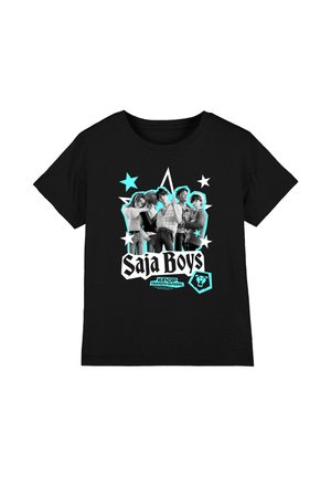 NETFLIX, KPOP DEMON HUNTERS SAJA BOYS SCRAPBOOK STARS - T-Shirt print - black