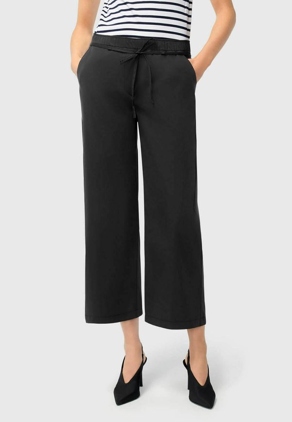 CHIARA BELT - Stoffhose - schwarz