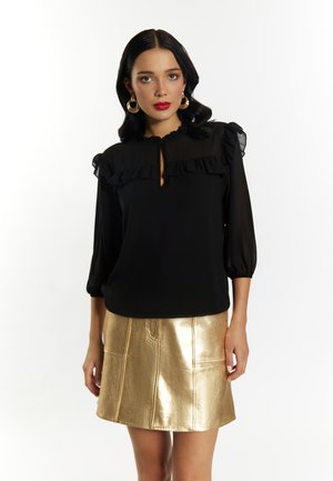 RÜSCHEN - Blouse - schwarz
