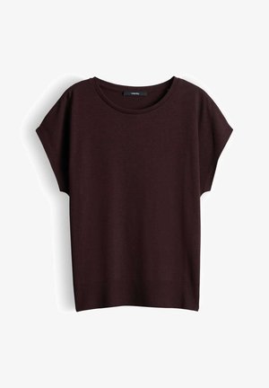 someday., RELAXED RIB DETAIL - T-Shirt basic - mahogany