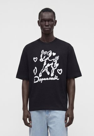 Dsquared2, LOOSE FIT TEE - Camiseta estampada - black