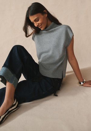 Next, REGULAR FIT - ROLL NECK COVER-UP  - Top - grey