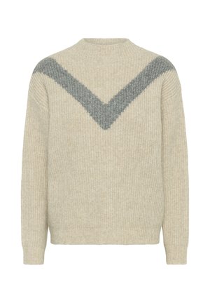 Kaffe, KAELINA - Svetrík - feather g mel w grey mel