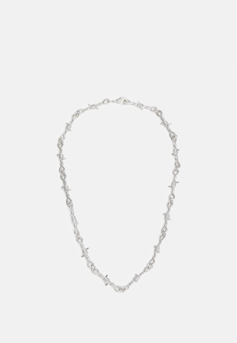 Urban Classics - BARBED WIRE NECKLACE - Collier - silver-coloured, Agrandir