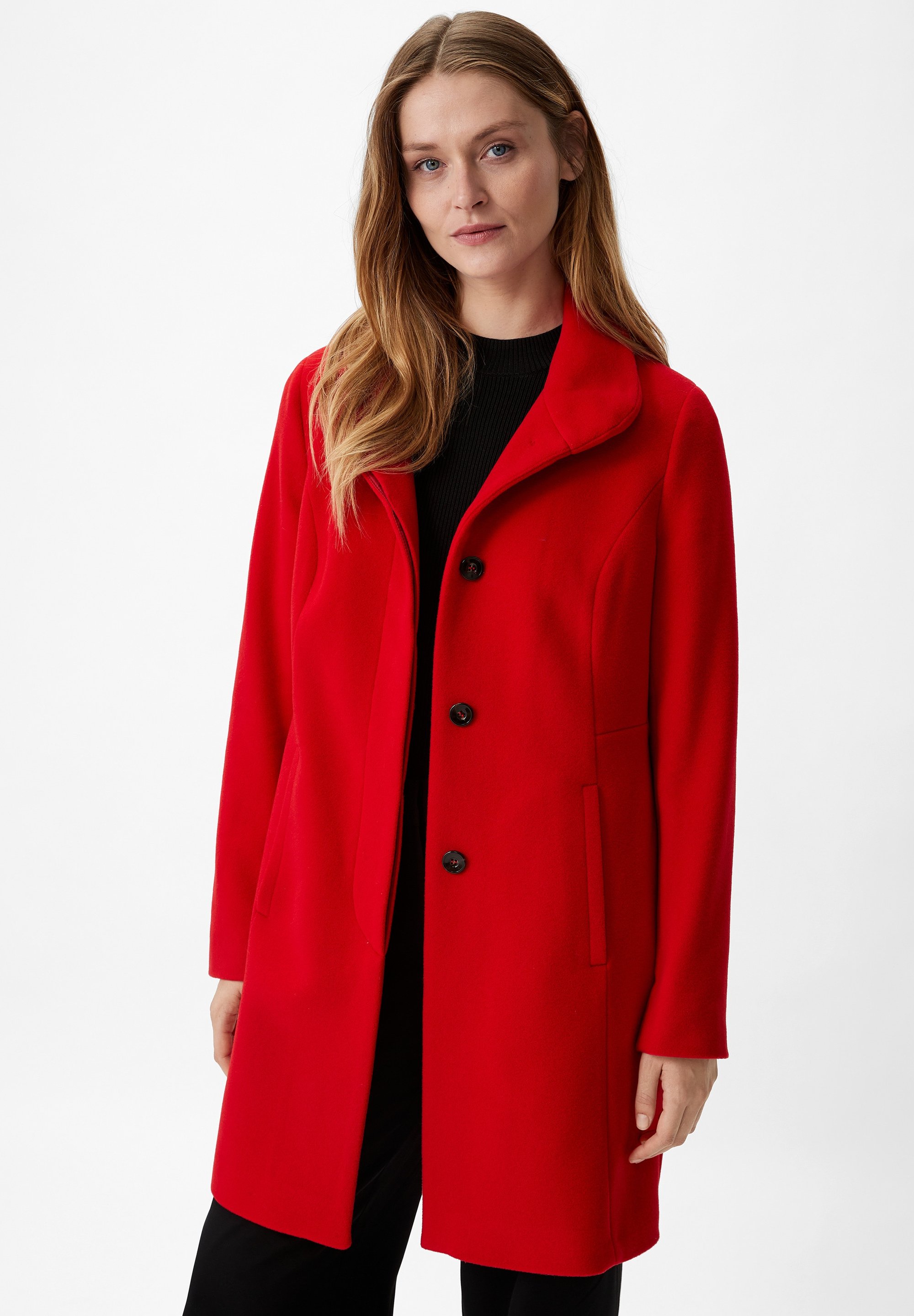 Wollmantel Guess Wollmantel Damen Dunkelrot Comma Kurzmantel